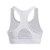 Women's HeatGear Armour Mid Padless Sports Bra - 1373865-100 - White/White/Black - XL