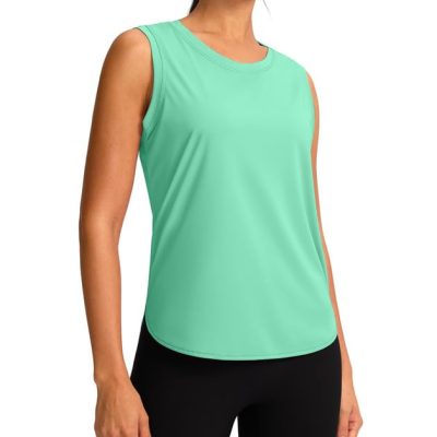 Women's Workout Tank Tops Lightweight Sleeveless Workout Tops Loose Fit Yoga Athletic Running Shirts