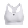 Women's HeatGear Armour Mid Padless Sports Bra - 1373865-100 - White/White/Black - XL