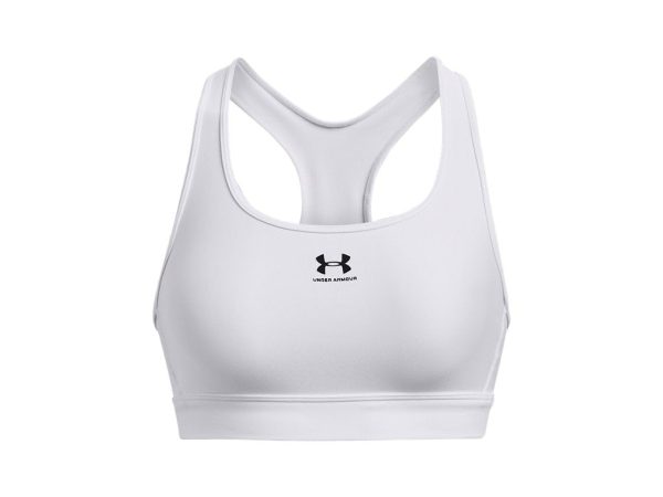 41Nu773BiiL.jpg Women's HeatGear Armour Mid Padless Sports Bra - 1373865-100 - White/White/Black - XL