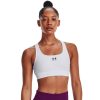 Women's HeatGear Armour Mid Padless Sports Bra - 1373865-100 - White/White/Black - XL