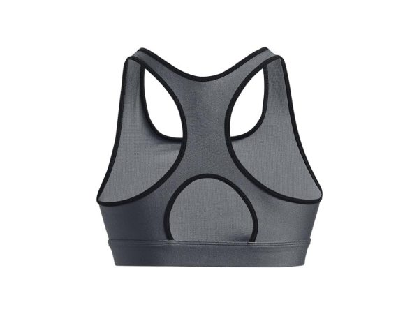 51A8JmvBGtL.jpg Women's HeatGear Armour Mid Padless Sports Bra - 1373865-012 - Pitch Gray/Black/Black - XS