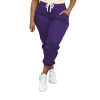 Women's Plus Size Casual Sweatpants Drawstring Jogger Pants Tight Track Pants with Pockets