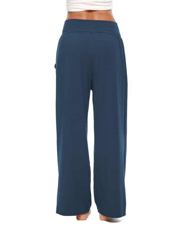 51CD8TwoqML.jpg Womens Yoga Sweatpants Comfy Loose Casual Wide Leg Lounge Joggers Pants with Pockets