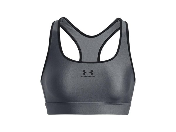 51CM7jiEcoL.jpg Women's HeatGear Armour Mid Padless Sports Bra - 1373865-012 - Pitch Gray/Black/Black - XS