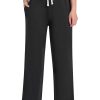 Women's Petite Wide Leg Sweatpants Petite Length Short