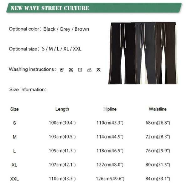 51EtpuVl6XL.jpg Suede Flare Sweatpants Women Baggy Patchwork Casual 90s Hip Hop Mens Sweat Pants
