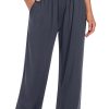 Women's Casual Loose Wide Leg Cozy Pants Yoga Sweatpants Comfy High Waisted Sports Athletic Lounge Pants with Pockets