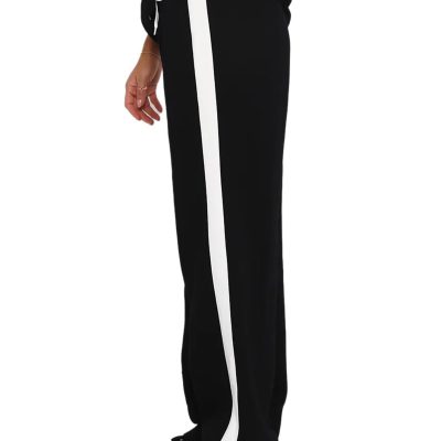 Women's Drawstring Sweatpants Side Stripe Pants Wide Leg Track Pants with Pockets