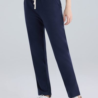 Women's Petite Cotton Sweatpants with Pockets
