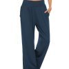 Womens Yoga Sweatpants Comfy Loose Casual Wide Leg Lounge Joggers Pants with Pockets