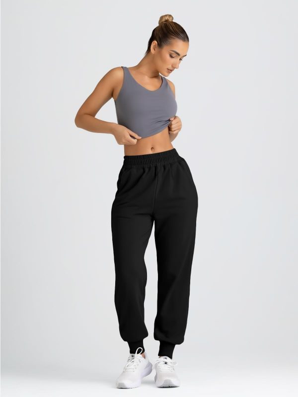 51dT4ICXg7L.jpg Sweatpants Women Baggy High Waisted Sweat Pants Fall Clothes Casual Joggers Y2k Aesthetic Warm Trousers with Pockets