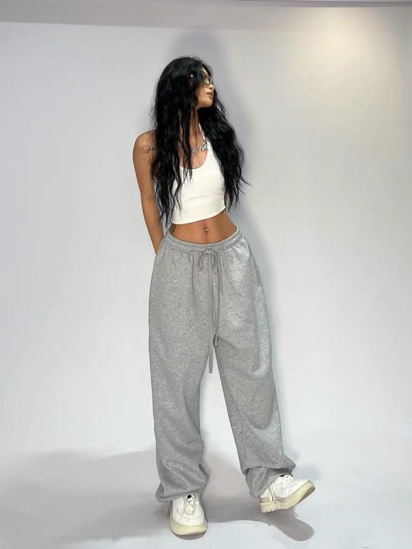 51dgtYE0DL.jpg XPONNI Y2K Baggy Sweatpants - Wide Leg Women's Pants