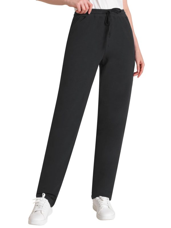 51n3-Sk3ycL.jpg Women's 36" Inseam Tall Cotton Sweatpants Long Length