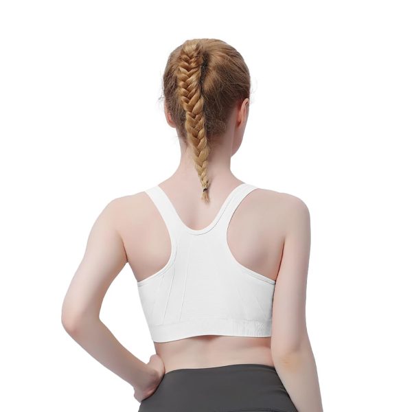 51ndMQmSqRL.jpg Women's Zip Front Sports Bra Wireless Post-Surgery Bra Active Yoga Sports Bras