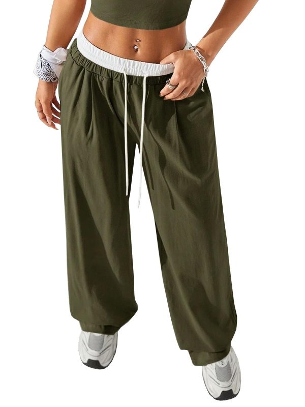 610UCpq9LcL.jpg Womens Sweatpants Wide Leg Pants Casual Palazzo Flowy Trouser Woman High Waisted Loose Fit Lounge Pant Comfy 2025