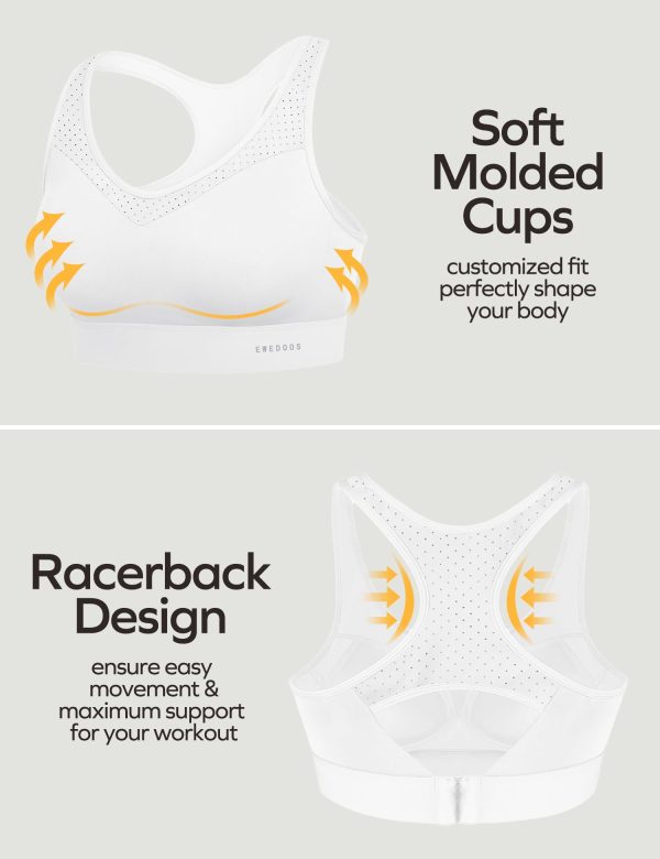 613NjdDyuzL.jpg Sports Bras for Women High Support High Impact Sports Bras for Women Large Bust Push up Racerback Workout Running Bra