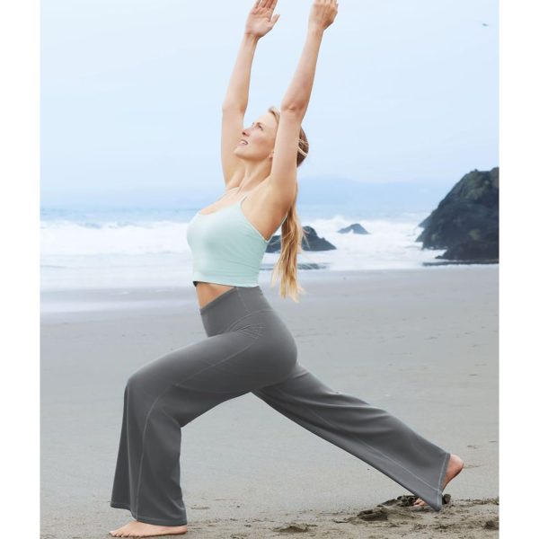 3 Pack Women's Wide Leg Pants with Pockets High Waist Loose Sweatpants Casual Lounge Yoga Workout Palazzo