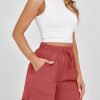 Athletic Shorts for Women Gym Workout Running Shorts Quick Dry with Zipper Pockets Elastic High Waisted Fitness