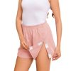 Women's Tear Away Shorts Side Split Open Cotton Leg Breakaway Post Surgery Recovery Bottoms