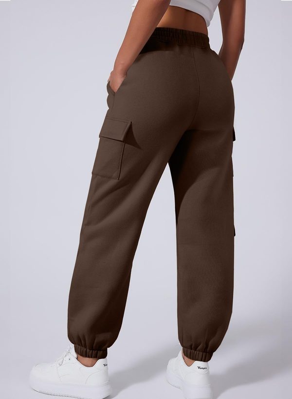 616dKiFFYkL.jpg Womens Sweatpants Cargo Joggers Baggy Sweat Fall Pants Athletic Cotton Fleece Lined Casual Pants with Pockets