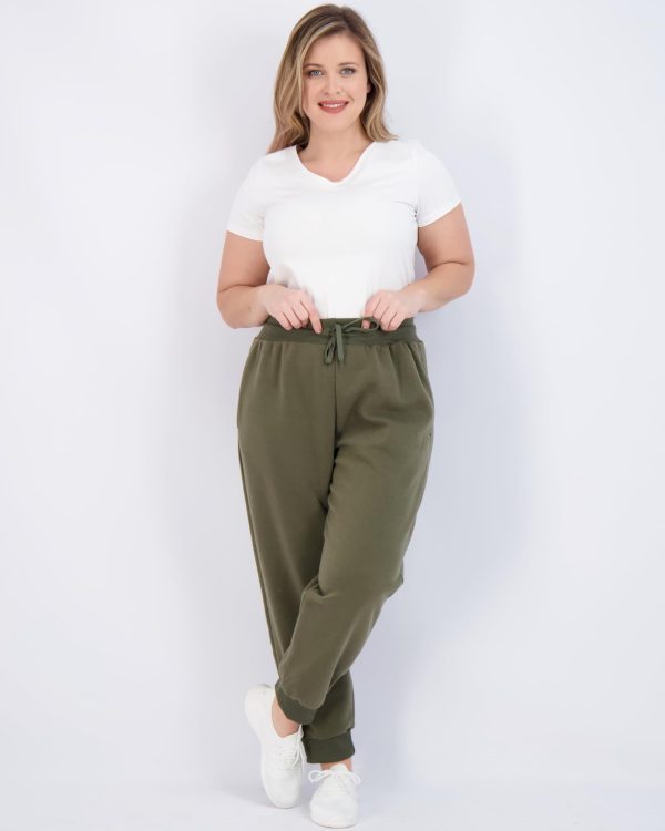 618Y93KWeYL.jpg 3 Pack: Women's Ultra-Soft & Warm Fleece Joggers Sweatpants with Pocket (Available in Plus Size)