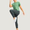 Women's Short Sleeve Workout Shirts Breathable UPF 50+ Sun Protection T-Shirts Quick Dry Gym Running Hiking Tops