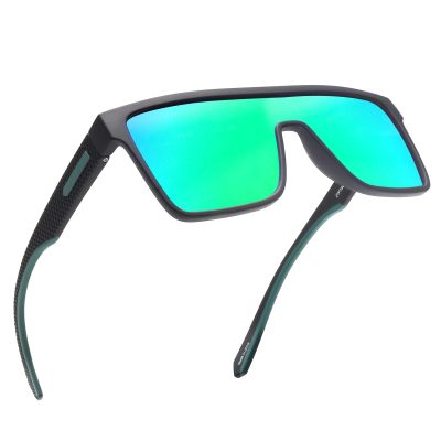 Polarized Flat Top Sunglasses Womens Men, Oversized Square Shield Sports Glasses