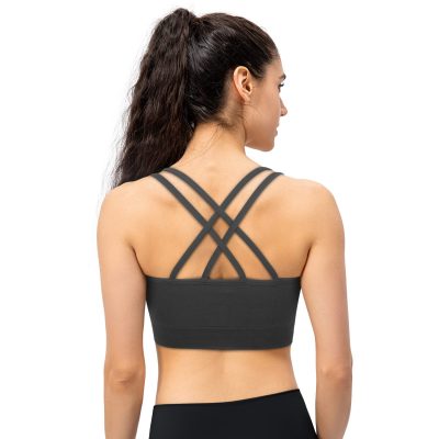 Strappy Womens Sports Bra Cross Back for Running Removable Padded Workout Yoga Bras Pack Gifts