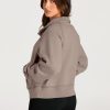 Womens Sweatshirts Half Zip Cropped Pullover Fleece Quarter Zipper Hoodies 2025 Fall Fashion Outfits Clothes