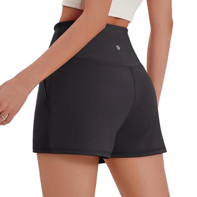 Workout Shorts Women Wide Leg Athletic Shorts High Waisted Yoga Shorts Tummy Control Gym Short with Pockets