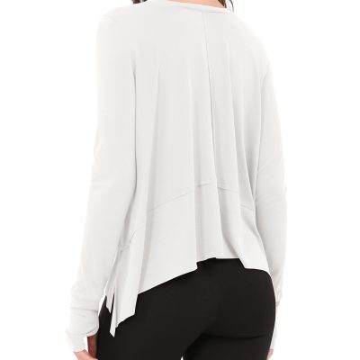 Long Sleeve Tee for Women with Thumb Hole Athletic Gym Workout Crop Tops Yoga Shirts