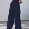 Quenteen Women's Wide Leg Sweatpants Casual High Waisted Straight Sweat Pants Drawstring Joggers with Pockets