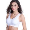 Women's 3 Pack Seamless Comfortable Sports Bra with Removable Pads