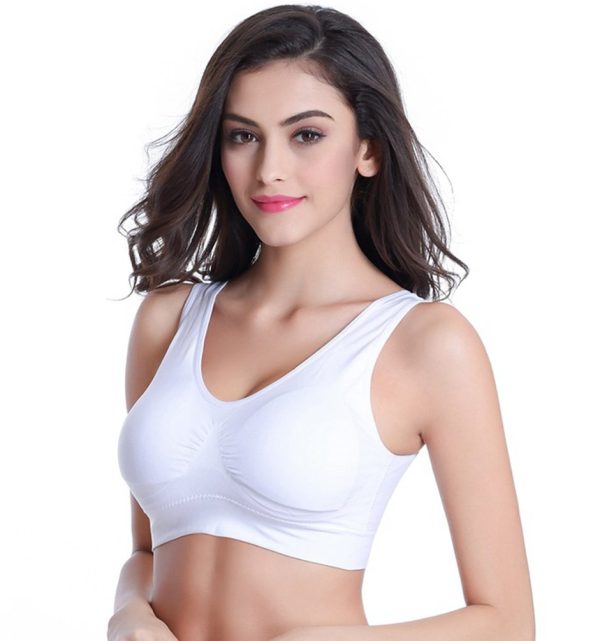 61FXbkgaqrL.jpg Women's 3 Pack Seamless Comfortable Sports Bra with Removable Pads
