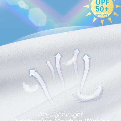 Womens UPF 50+ Sun Shirts Lightweight Golf Shirts Quick Dry Half Zip Workout Tops Running Hiking