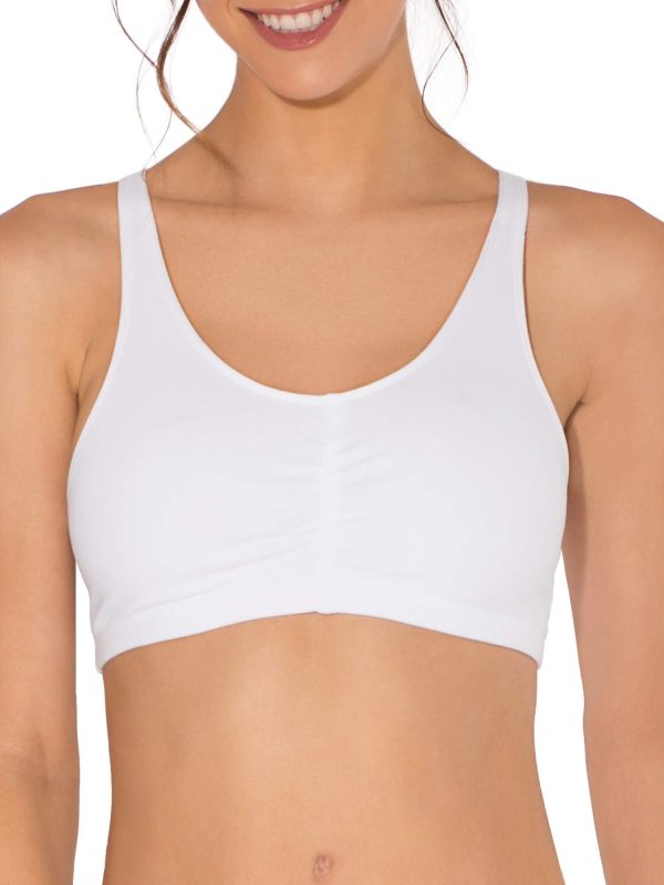 61IeBpgd-aL.jpg Women's Adjustable Shirred Front Racerback Sports Bra Multi Packs!