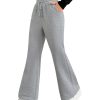 Women's High Waisted Drawstring Waist Wide Leg Sweatpants Casual Lounge Pants with Pockets