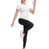 4 Pack Women's Compression Shirt Long/Short Sleeve Performance Workout Baselayer Athletic Top Gym Sports Gear