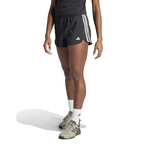 61SLOrk6O0L.jpg Women's Pacer Training 3-Stripes Woven High-Rise Shorts