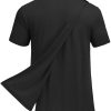 Unisex Post Surgery Shirt Open Back Hospital Shirts for Men Tear Away Snap Surgical Tops Soft Adaptive Clothing