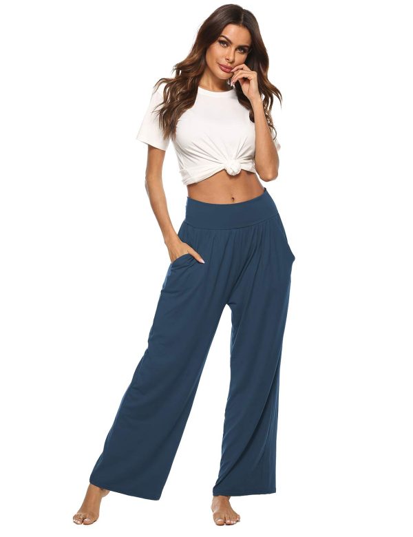 61UjB8jjUL.jpg Womens Yoga Sweatpants Comfy Loose Casual Wide Leg Lounge Joggers Pants with Pockets
