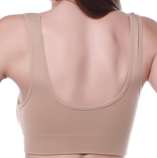 61WzGy1T-DL.jpg Women's 3 Pack Seamless Comfortable Sports Bra with Removable Pads