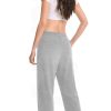 Widen Waistband Sweat Pants for Women Exposed Pockets Lounge Sweatpants Straight Leg Pants 29???? Inseam