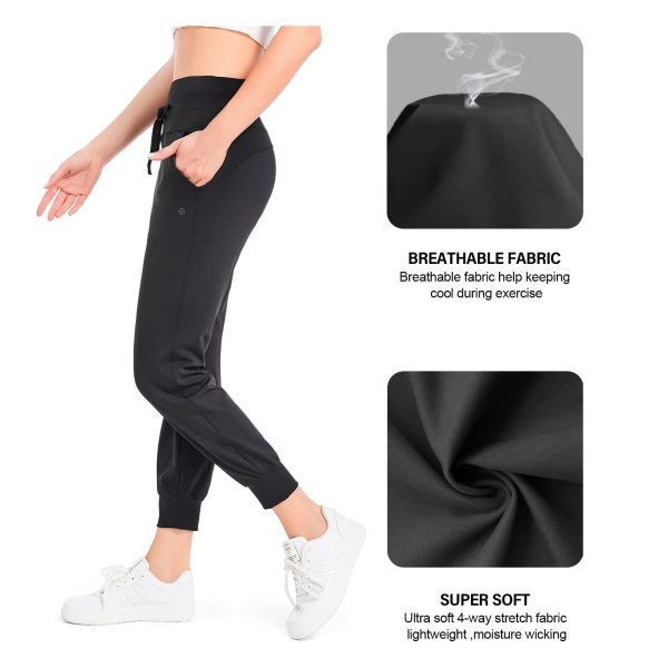61YU1K8LGNL.jpg Women's Joggers Pants Lightweight Running Sweatpants with Pockets Athletic Tapered Casual Pants for Workout,Lounge