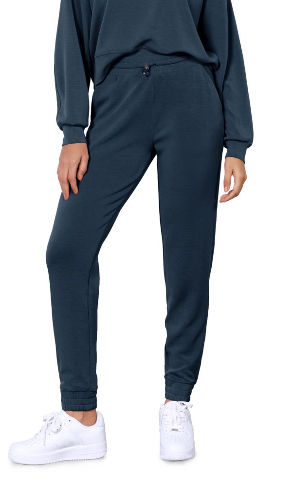 61biO9xoF6L.jpg Women's Modal Soft Jogger Pants with Pockets Adjustable Shockcord High Waist Sweatpants Casual Lounge Pants
