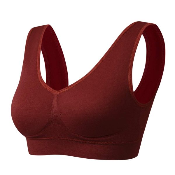 61bjuVnVoL.jpg Women's Seamless Wire-Free Bra with Removable Pads