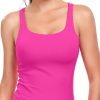 Zeal Bras Longline Ribbed Medium Support Sports Bras, Crisscross Back Tank Tops with Removable Pads B-D Cups