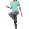 3-4 Pack Women's Dry Fit Tshirt Short Sleeve Moisture Wicking Athletic Shirts Sport Activewear Tee V Neck Workout Top
