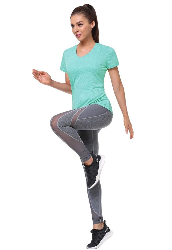 61do5m1yDkL.jpg 3-4 Pack Women's Dry Fit Tshirt Short Sleeve Moisture Wicking Athletic Shirts Sport Activewear Tee V Neck Workout Top